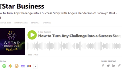 How to Turn Any Challenge into a Success Story; with Angela Henderson & Bronwyn Reid